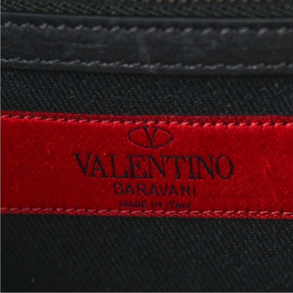 Vitello Small Glam Lock Rockstud Flap Black - Picture 6 of 9